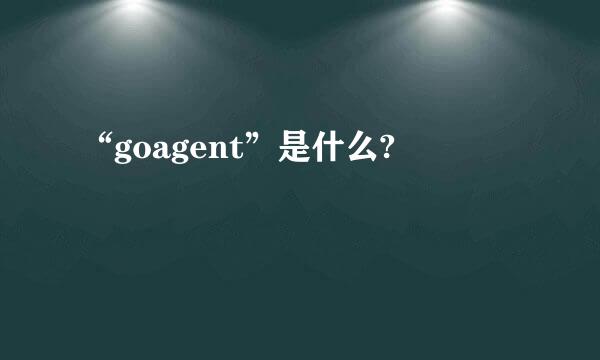 “goagent”是什么?