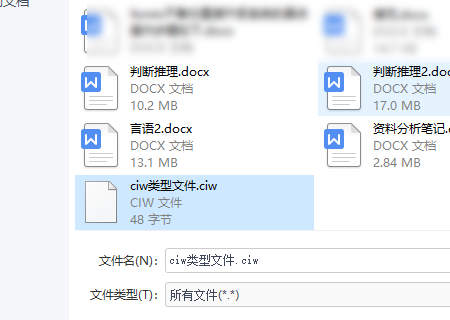 ciw 是什么文件类型。如何打开看？