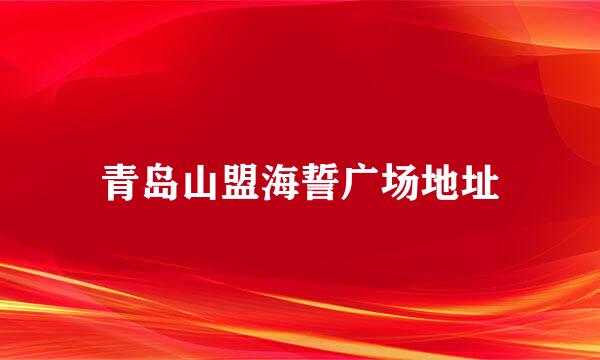 青岛山盟海誓广场地址