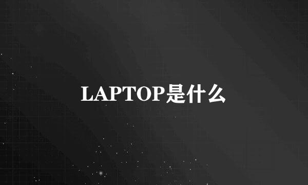 LAPTOP是什么