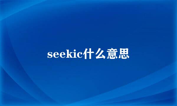 seekic什么意思