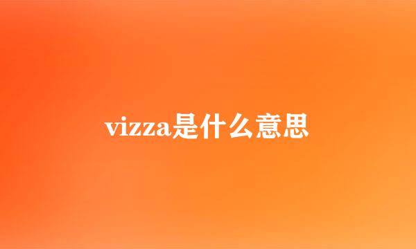 vizza是什么意思