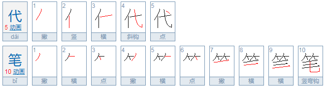 代笔是什么意思？