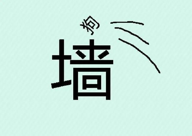 墙字笔顺