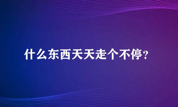 什么东西天天走个不停？