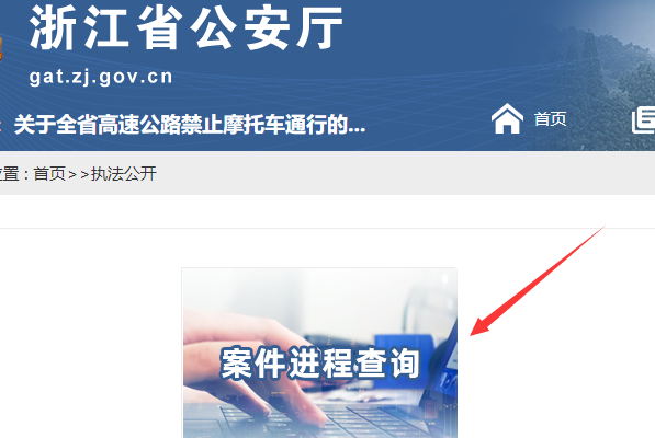 浙江省公安厅官网案件办理进度