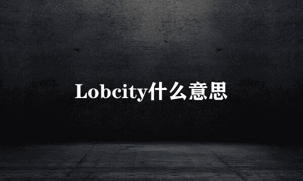 Lobcity什么意思