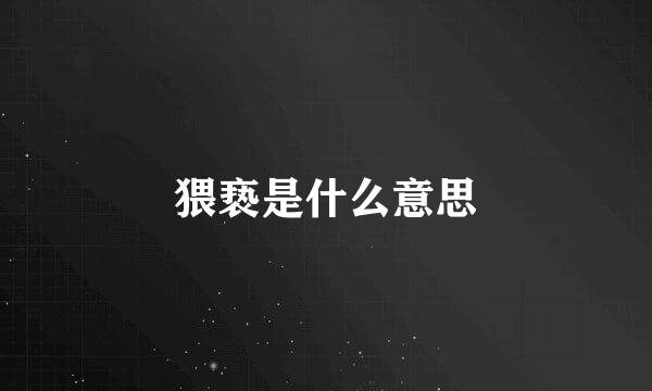 猥亵是什么意思