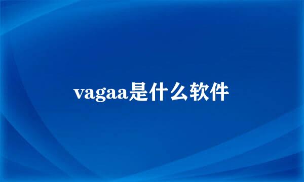 vagaa是什么软件