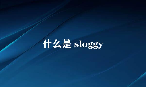 什么是 sloggy