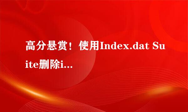 高分悬赏！使用Index.dat Suite删除index文件，已经建立了run.bat批量处理文件，这个批量文件如何运行啊？