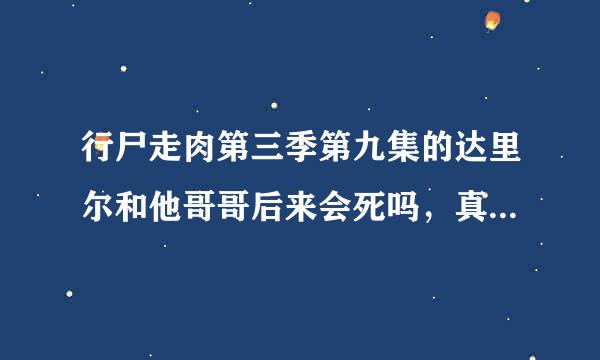 行尸走肉第三季第九集的达里尔和他哥哥后来会死吗，真心不希望达里尔死。