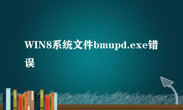 WIN8系统文件bmupd.exe错误