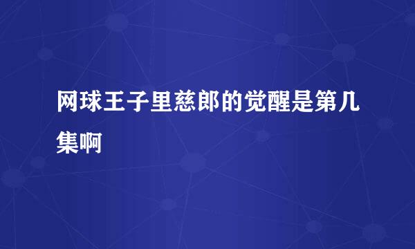 网球王子里慈郎的觉醒是第几集啊