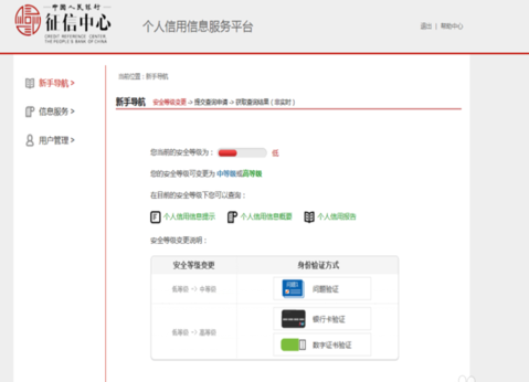 个人信用等级怎么查询？？