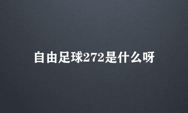 自由足球272是什么呀