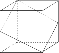 用一个平面去截一个正方体，所得截面不可能是（1）钝角三角形；（2）直角三角形；（3）菱形；（4）正五边