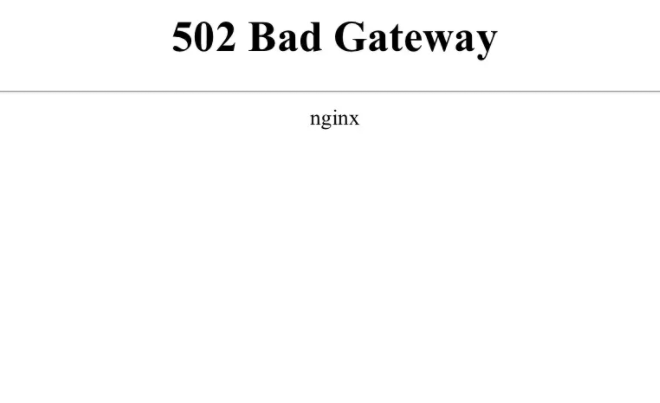 手机502badgateway怎么解决