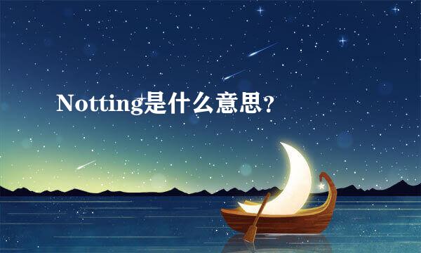 Notting是什么意思？