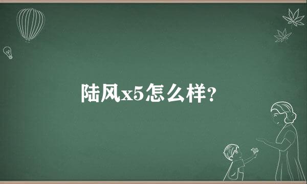 陆风x5怎么样？