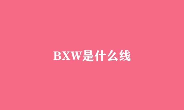 BXW是什么线