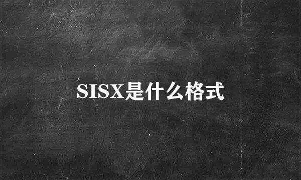 SISX是什么格式