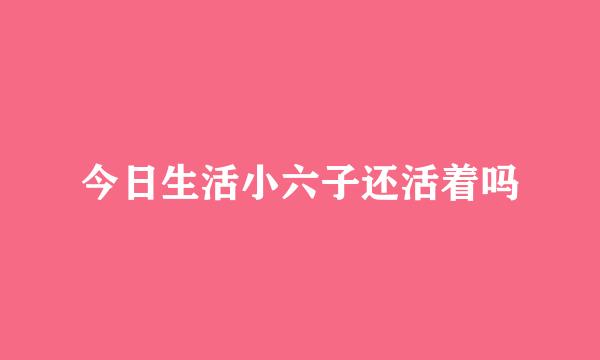 今日生活小六子还活着吗