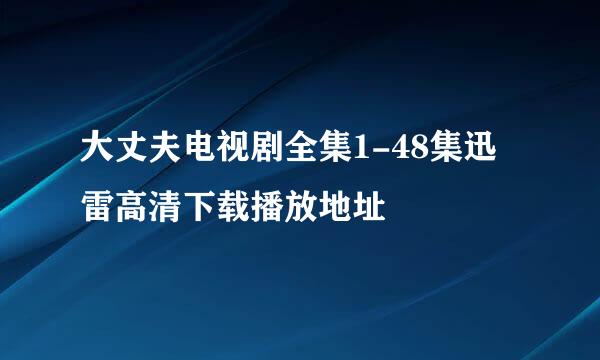 大丈夫电视剧全集1-48集迅雷高清下载播放地址