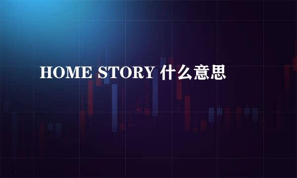 HOME STORY 什么意思