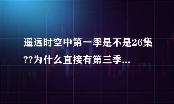 遥远时空中第一季是不是26集??为什么直接有第三季了?第二季呢?那个ova是什么意思?