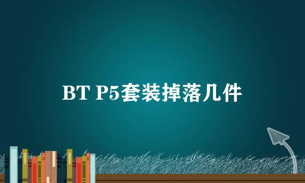 BT P5套装掉落几件