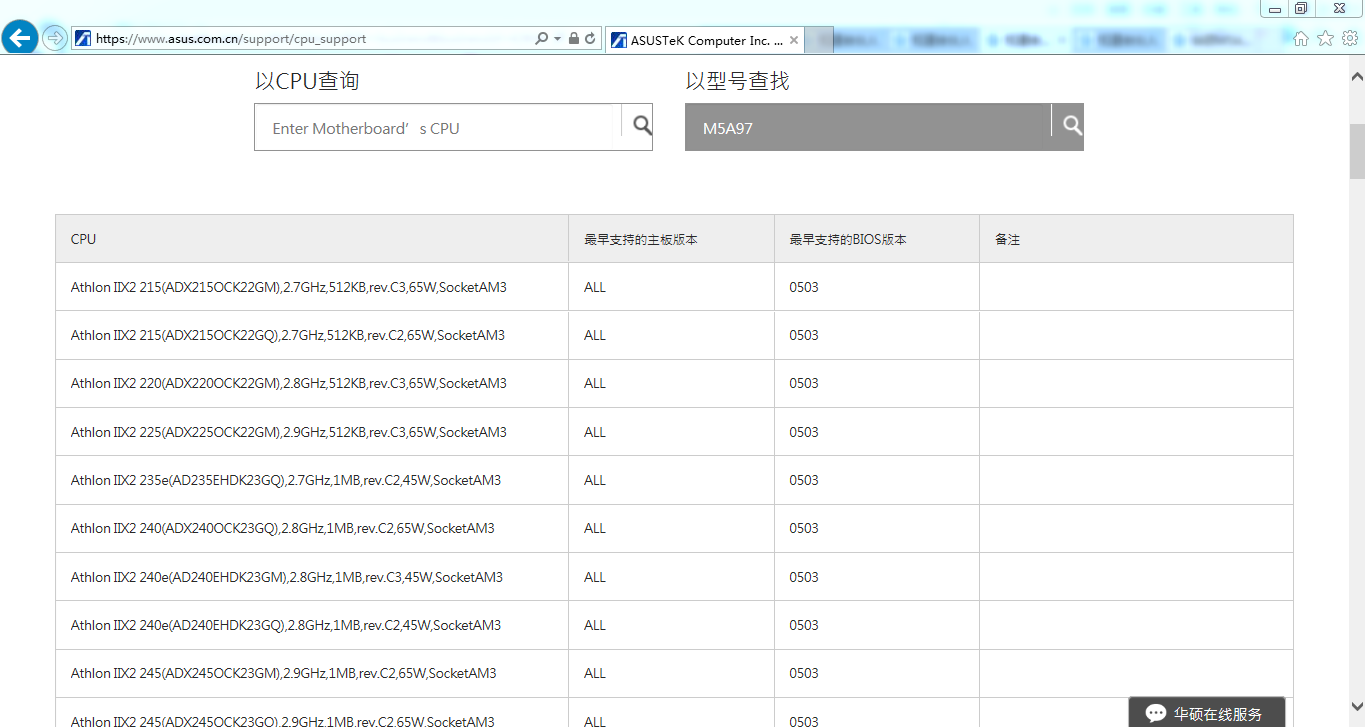 华硕主板M5A97配什么CPU