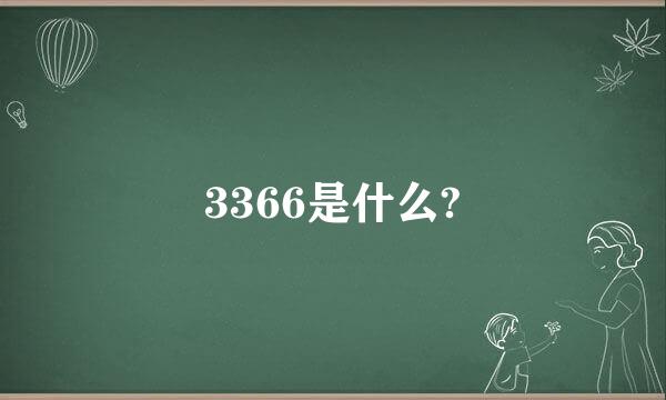 3366是什么?