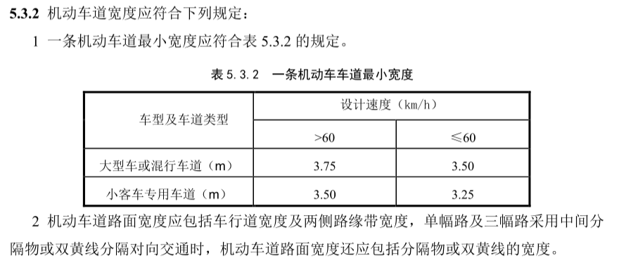 标准车道有多宽