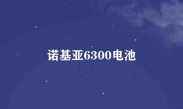 诺基亚6300电池