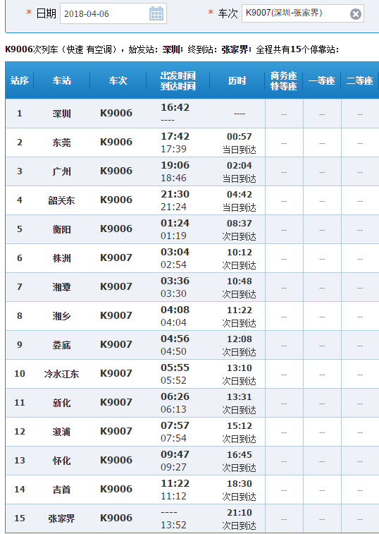 火车K9007途经哪些站