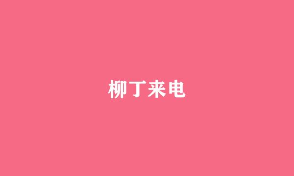 柳丁来电