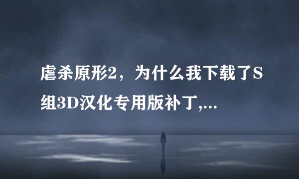 虐杀原形2，为什么我下载了S组3D汉化专用版补丁,进入游戏后怎么还是没有力量加倍器啊