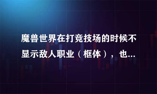 魔兽世界在打竞技场的时候不显示敌人职业（框体），也就无法右键设置焦点，我用的插件是多玩魔盒。