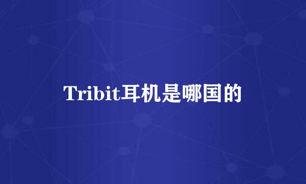 Tribit耳机是哪国的