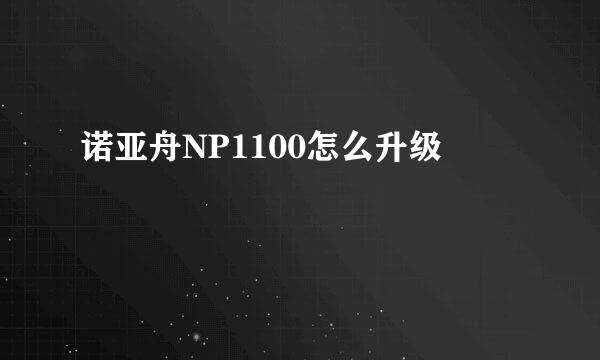 诺亚舟NP1100怎么升级