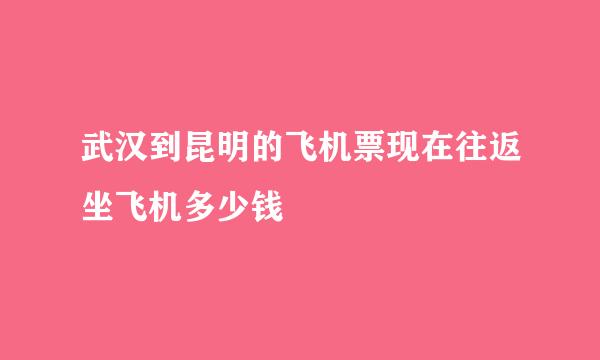 武汉到昆明的飞机票现在往返坐飞机多少钱