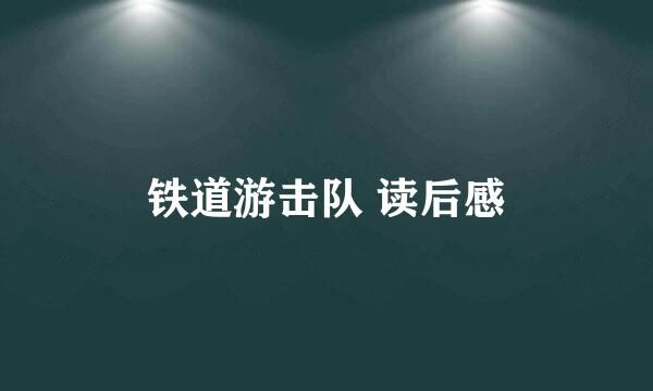 铁道游击队 读后感