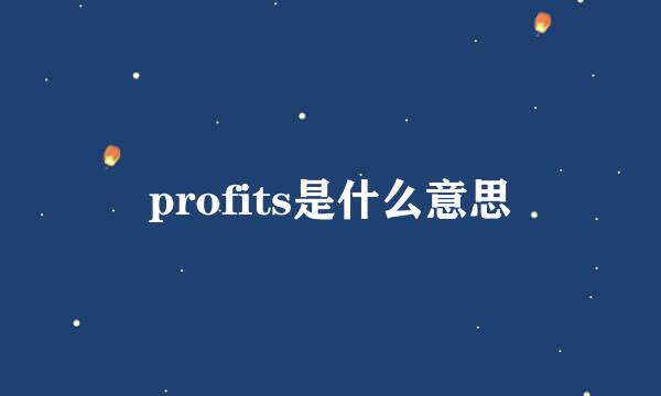 profits是什么意思