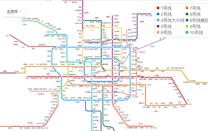 北京地铁路线图
