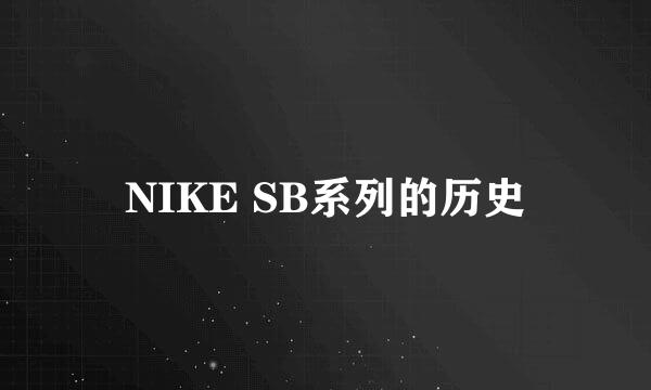 NIKE SB系列的历史