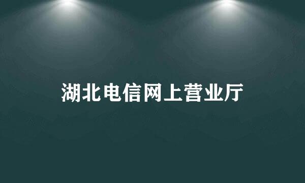 湖北电信网上营业厅