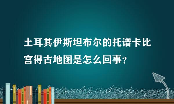 土耳其伊斯坦布尔的托谱卡比宫得古地图是怎么回事？