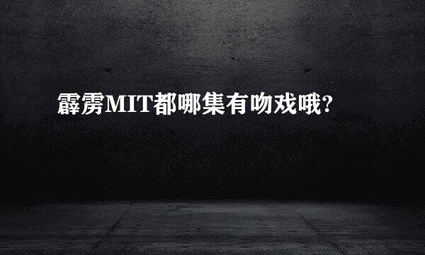 霹雳MIT都哪集有吻戏哦?