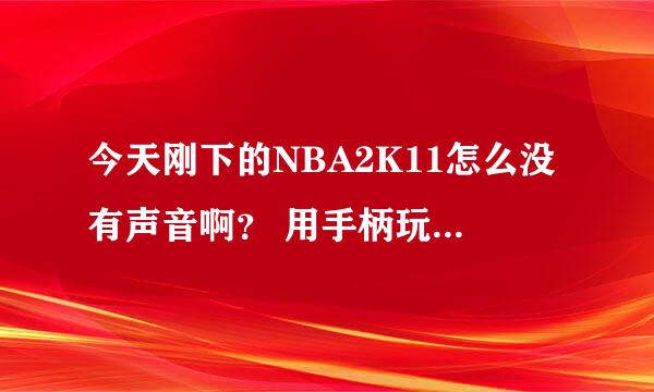 今天刚下的NBA2K11怎么没有声音啊？ 用手柄玩不能控制球员方向、 求大神解释！